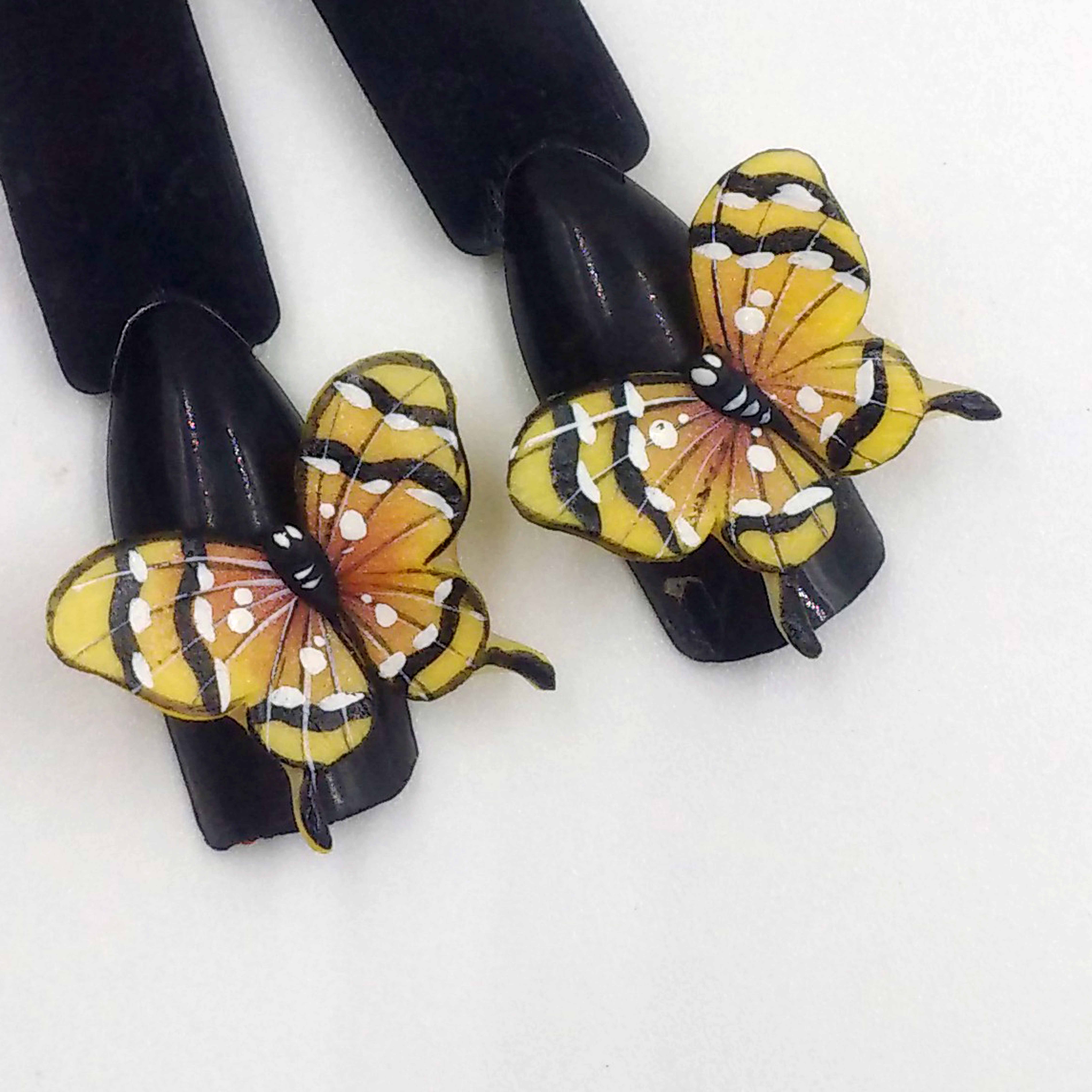Tuyển chọn 200 mẫu nail bướm xanh được yêu thích nhất