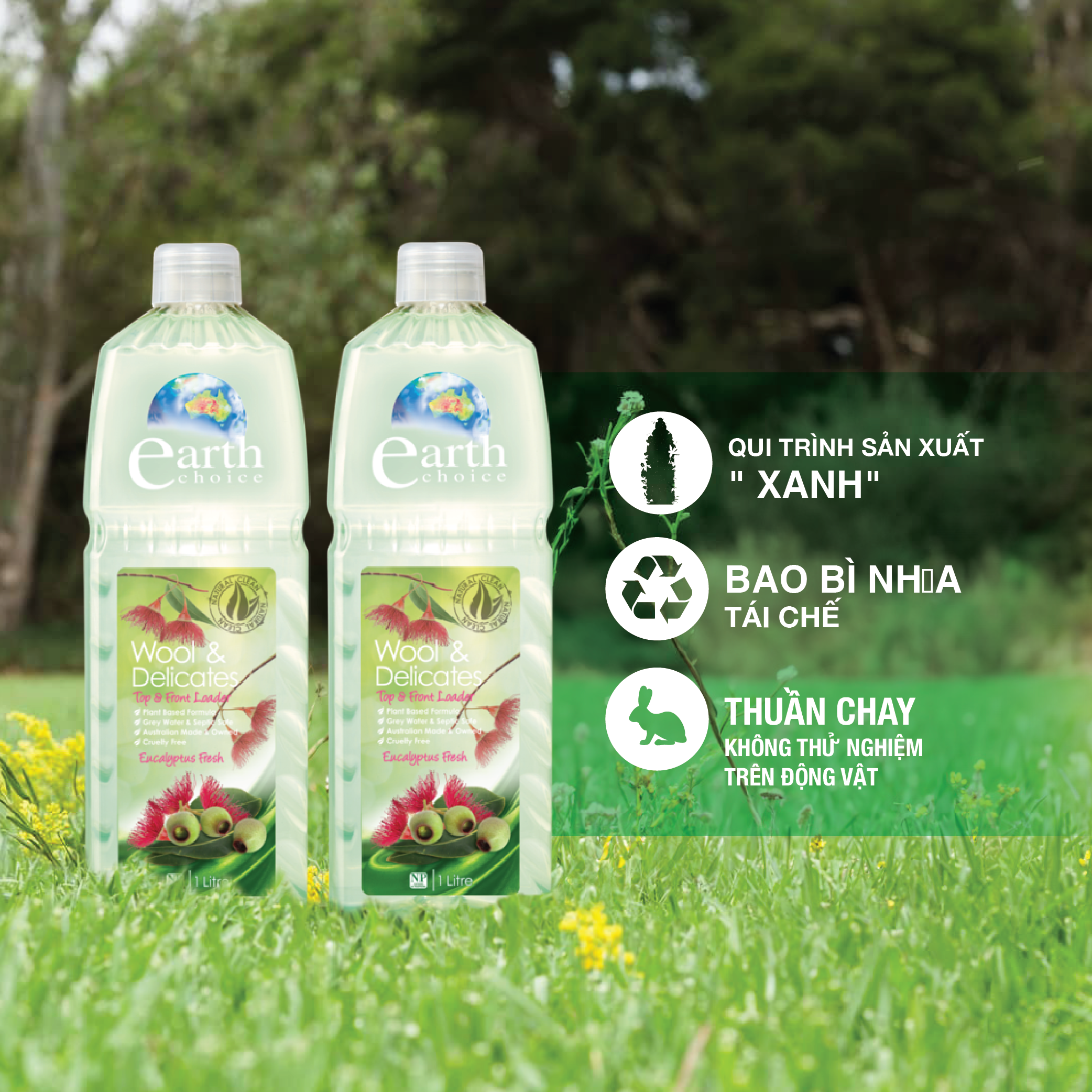 Nước giặt dành cho loại vải cao cấp Earth Choice 1L