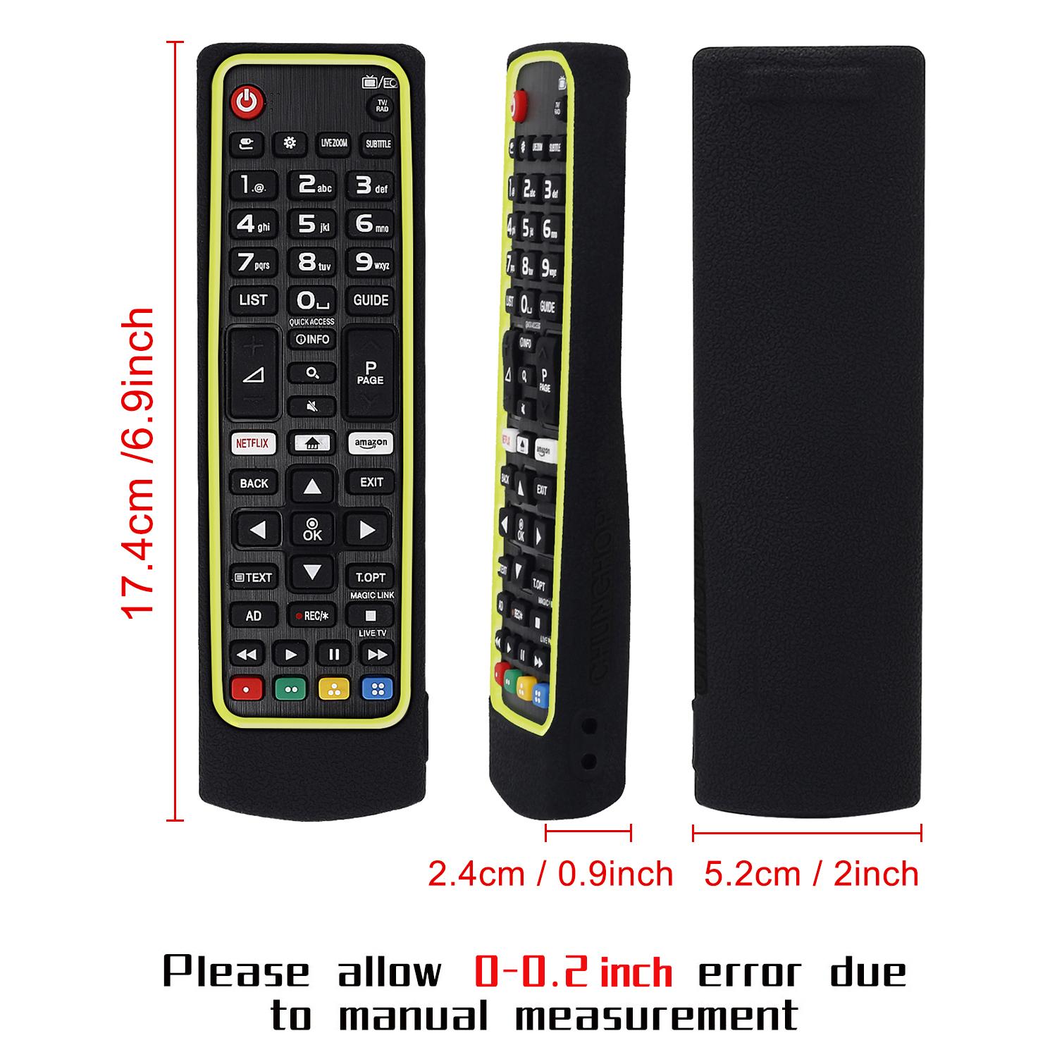 Vỏ điều khiển từ xa bảo vệ Silicone chống sốc cho LG TV điều khiển điều khiển từ xa AKB75375604 AKB75675304 AKB75095307 AKB75307