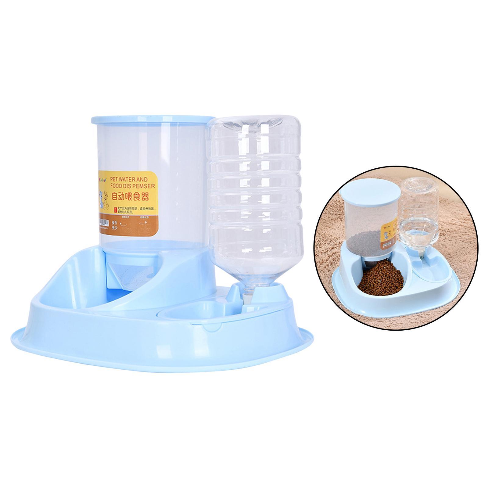 Automatic Feeder Small Medium Large Pets Automatic Food Feeder Waterer, Travel Supply Feeder and Water Dispenser for Dogs Cats Pets Animals
