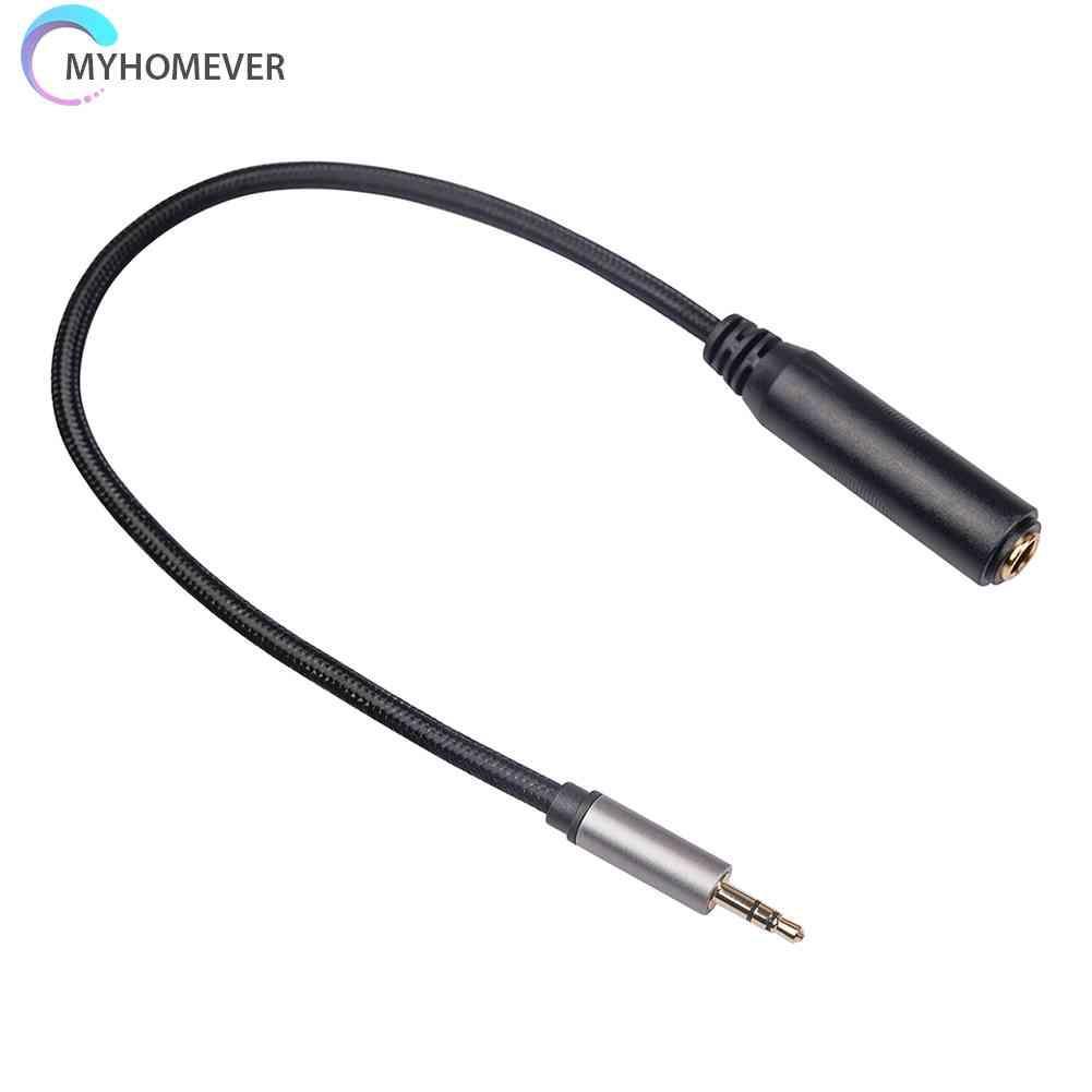 Set 2 Dây Cáp Âm Thanh Chuyển Đổi Đầu Cắm 3.5mm Sang Ổ Cắm 6.35mm Chuyên Dụng Cho Điện Thoại