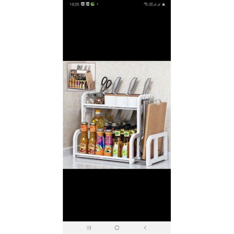 KỆ ĐỰNG ĐỒ NHÀ BẾP CÓ NGĂN ĐỂ THỚT