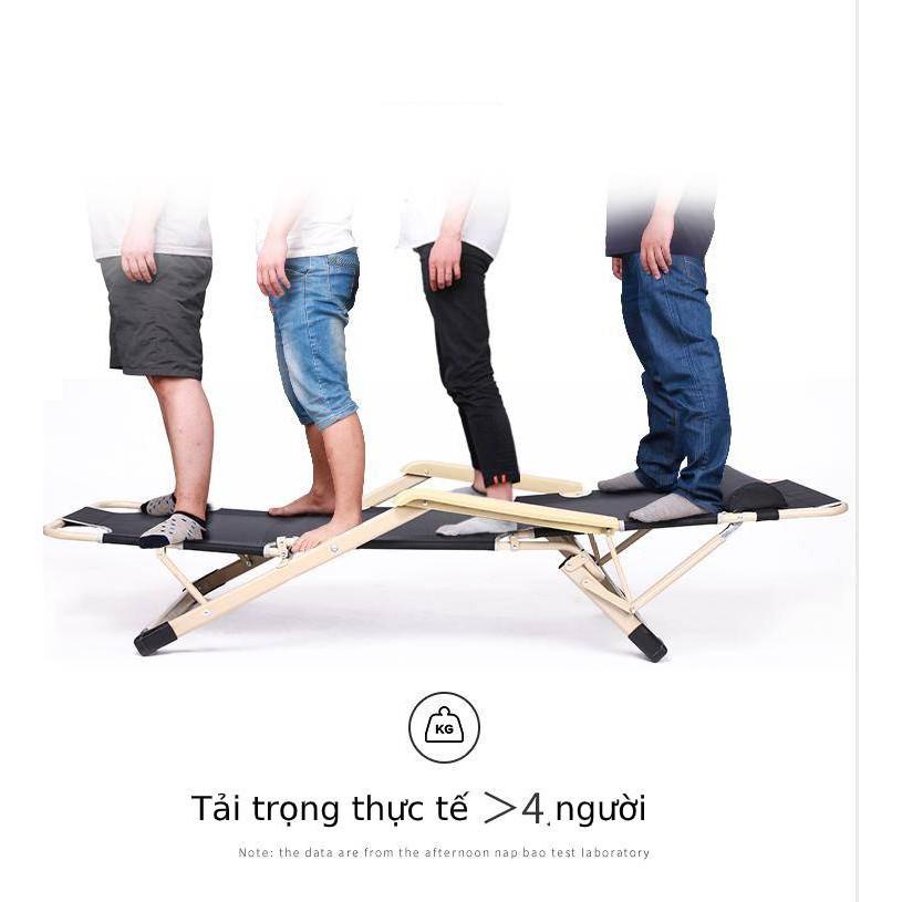 Ghế xếp thư giãn Tặng Đệm Bông - Khung sắt cao cấp, Ghế xếp nằm ngủ trưa gấp gọn tiện lợi
