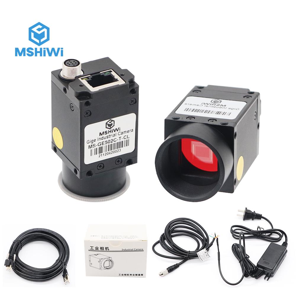 Gige Camera công nghiệp Gigabit Ethernet Machine Vision Camera Màu màn trập C miệng với SDK Windows Linux Demo Python