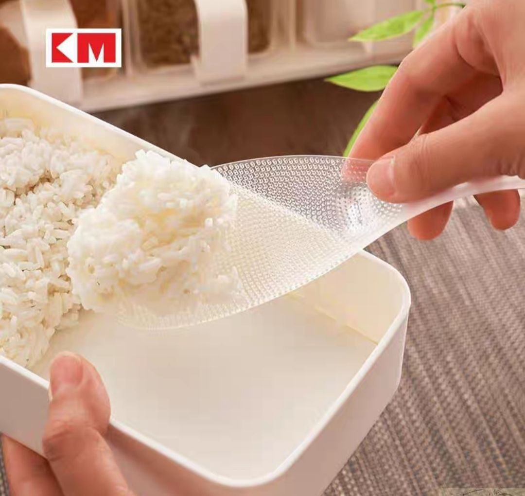 Muỗng Thìa xúc cơm chống dính nhà bếp Nhật Bản, xẻng xúc cơm, nồi cơm điện chịu nhiệt độ cao, thìa xúc cơm, lưới nhựa TPX, thìa xúc cơm màu trong suốt