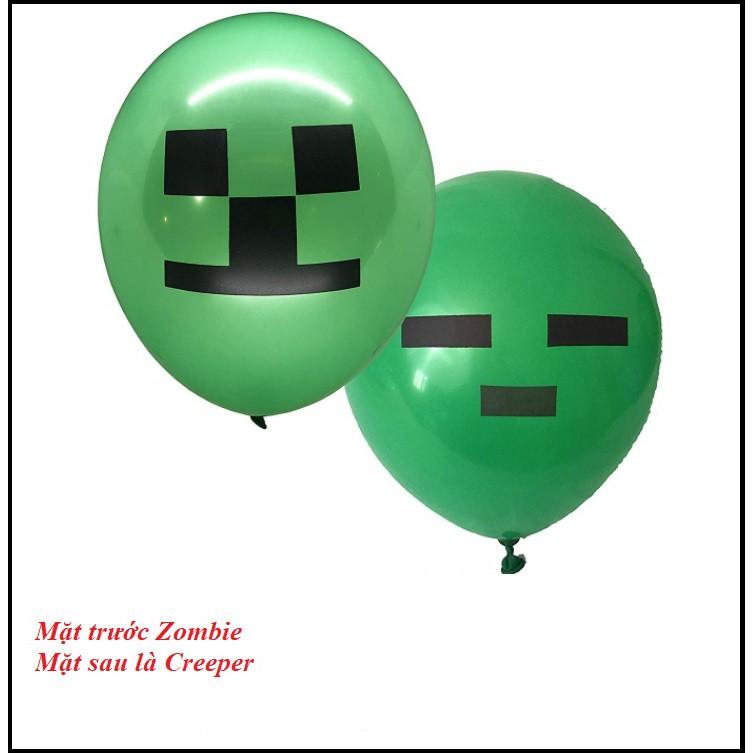 Combo 24 trái bóng bay minecraft trang trí tiệc