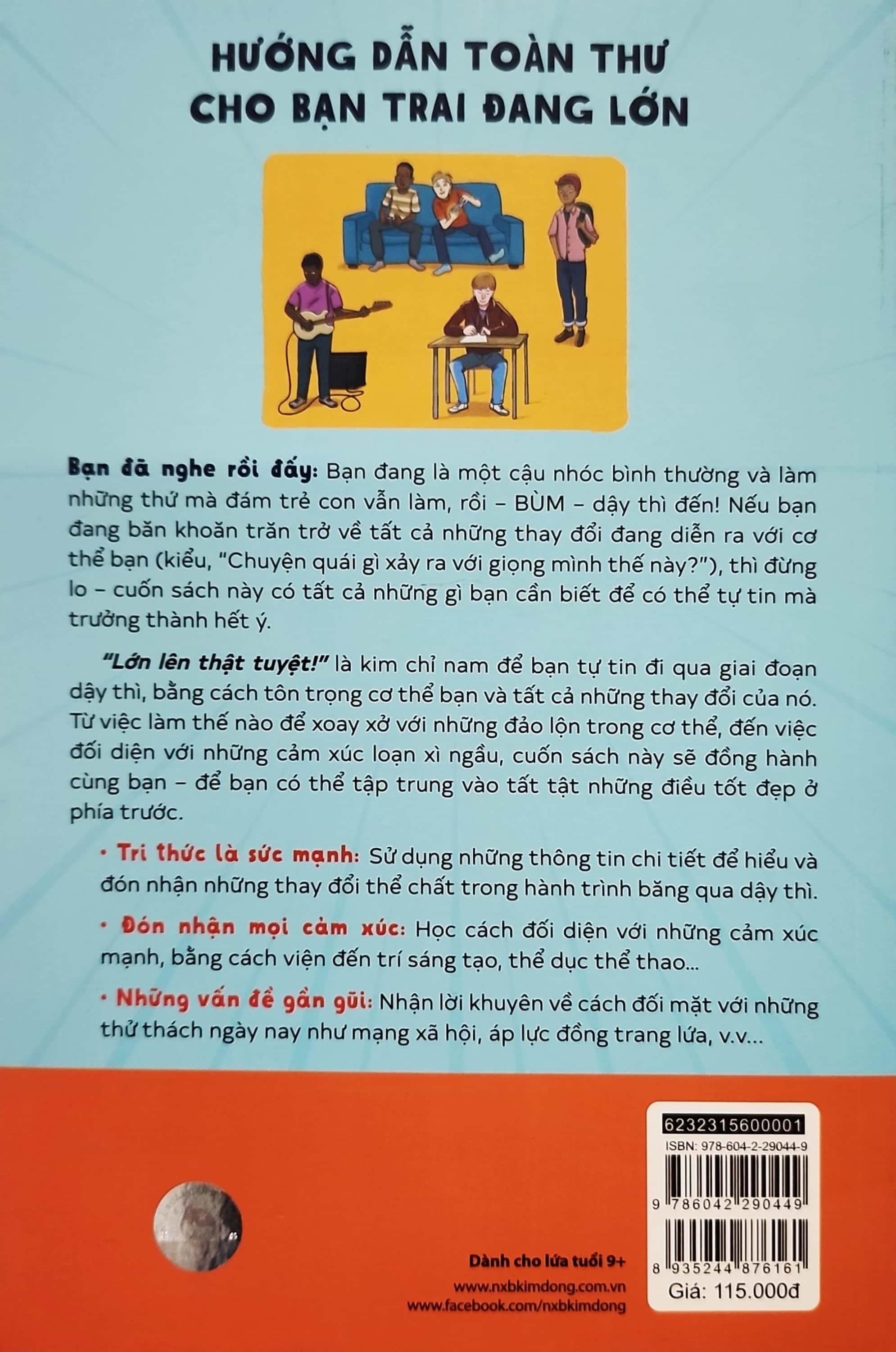 Cẩm Nang Tuổi Dậy Thì: Lớn Lên Thật Tuyệt - Dành Cho Bạn Trai