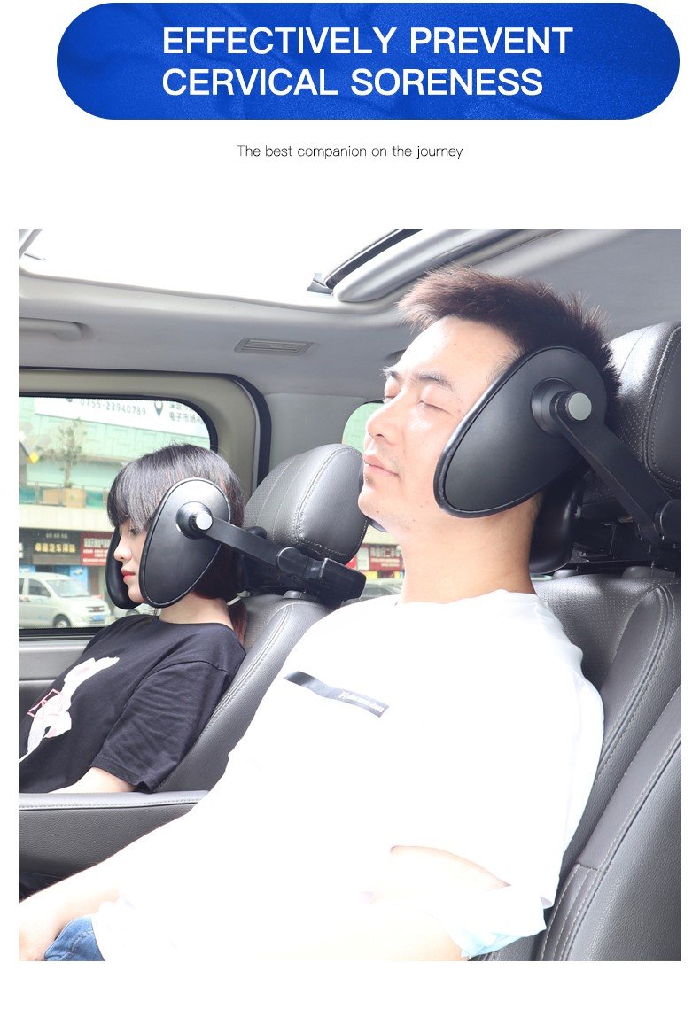 Gối tựa đầu ô tô cao cấp nhãn hiệu Macsim mã CHP02b màu đen