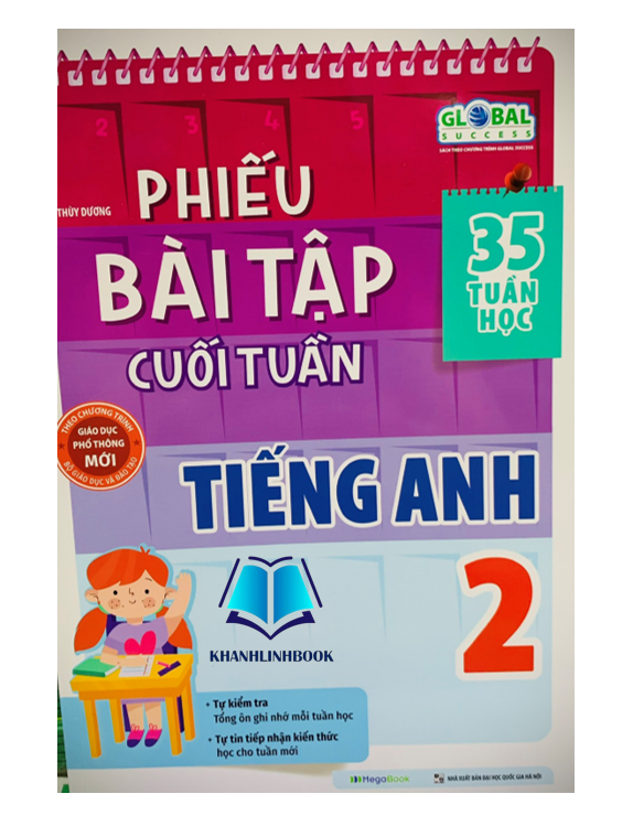 Sách - Phiếu Bài Tập Cuối Tuần Tiếng Anh lớp 2