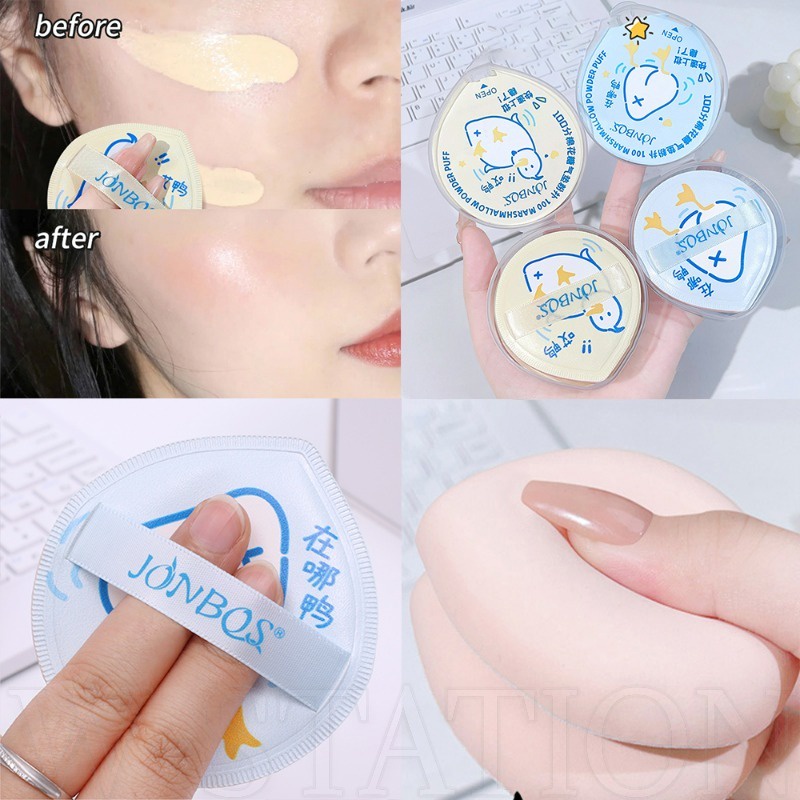 Bông phấn mút cushion trang điểm họa tiết hoạt hình CHÚ VỊT Sponge Puffs mềm mại độ co giãn cao