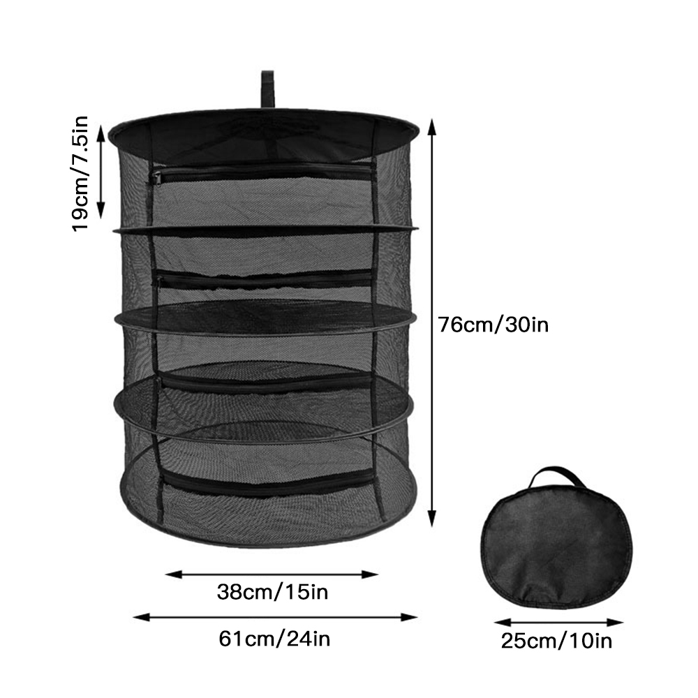 Túi Đựng Vật Dụng 4 Ngăn Tiện Dụng Bằng Lưới Thoáng Khí Có Dây Kéo