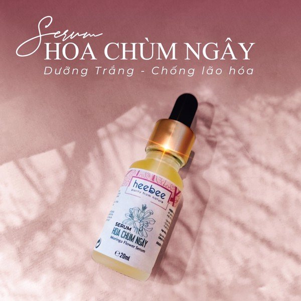 Serum Hoa Chùm Ngây Dưỡng Trắng, Chống Lão Hóa Heebee Moringa Flower Antioxidant Serum 20ml