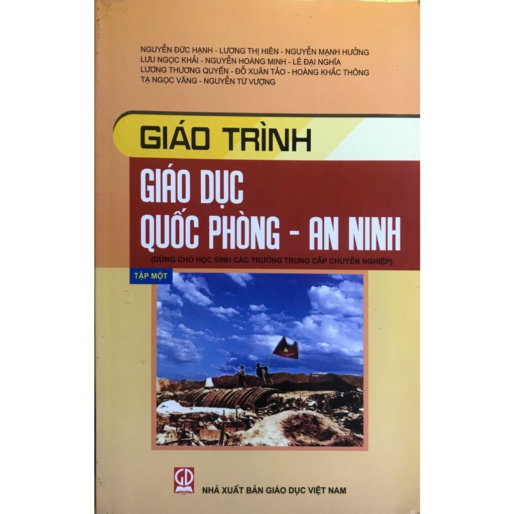 Combo Giáo Trình Giáo Dục Quốc Phòng - An Ninh Tập 1 + Tập 2