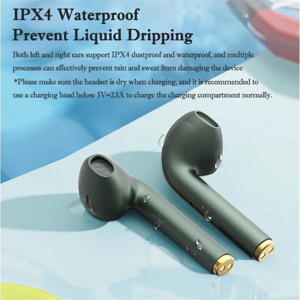 Tai Nghe Bluetooth Không Dây SM J18 Tws Chống Thấm Nước Phong Cách Thể Thao Cho Điện Thoại