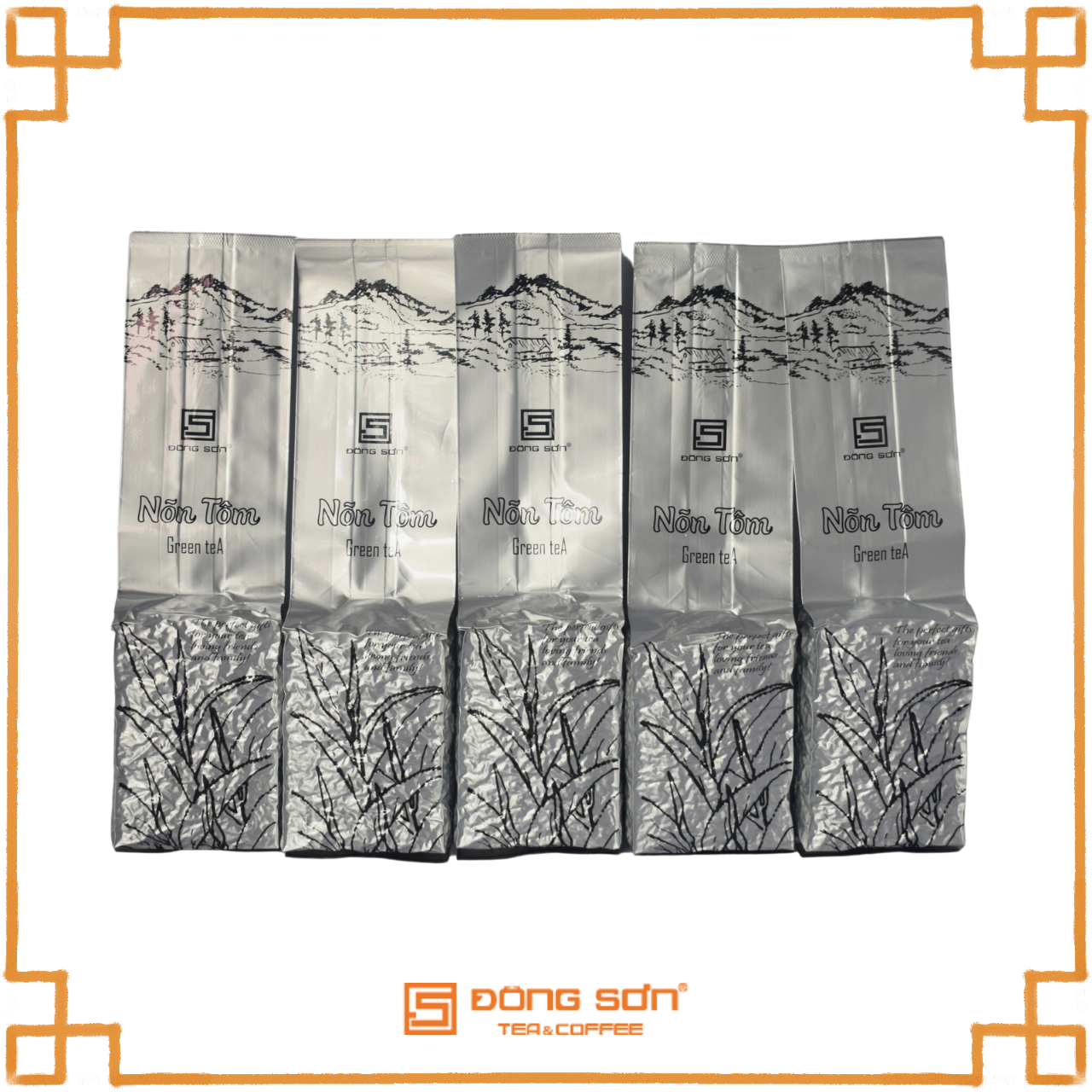 Trà Xanh Thái Nguyên [ Nõn Tôm ] Gói 100g - Hương cốm mới, hậu ngọt dịu - Đông Sơn
