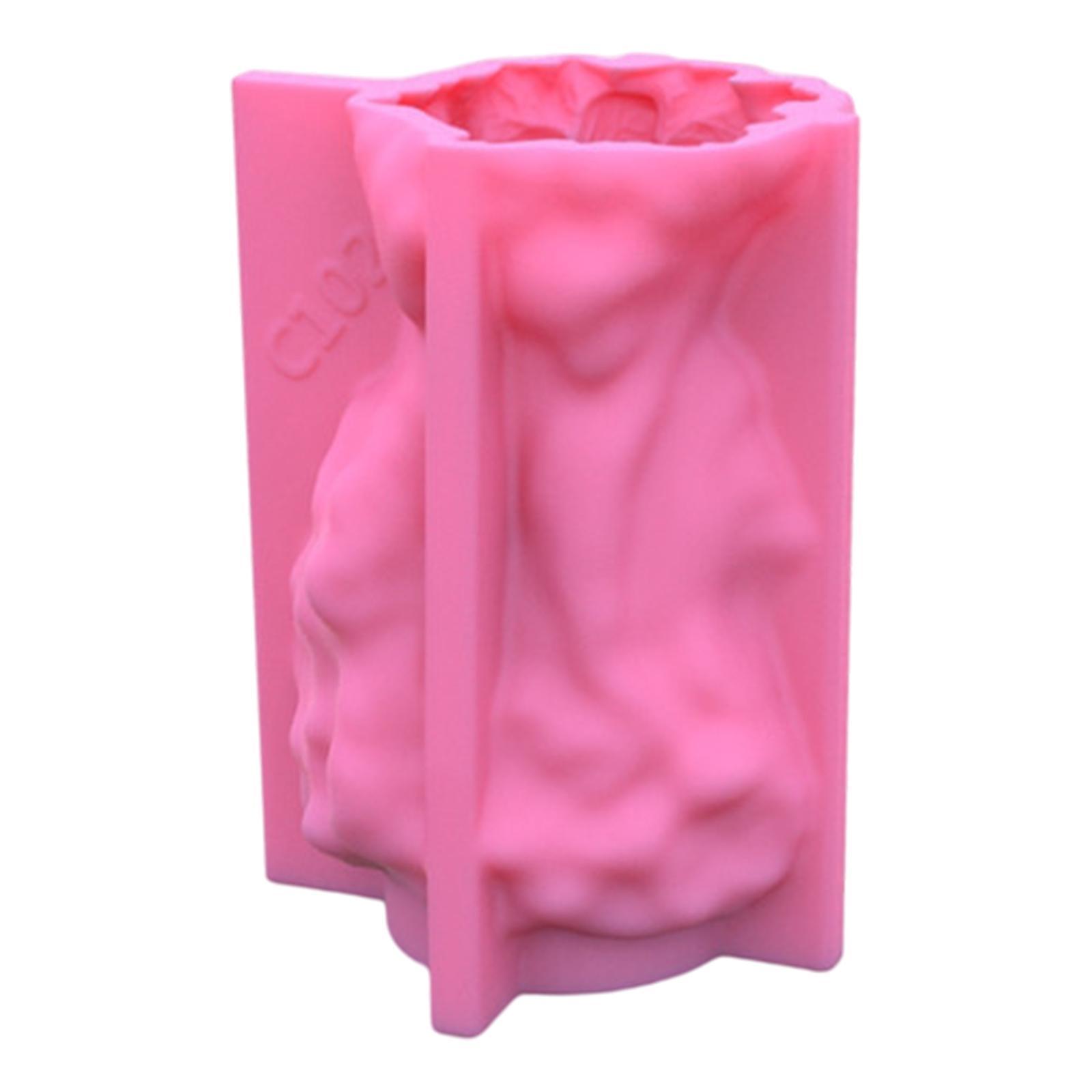 3D Silicone Vase Mold Pen Holder Mold Epoxy Resin Casting Flower Pot Mould Concrete Vase