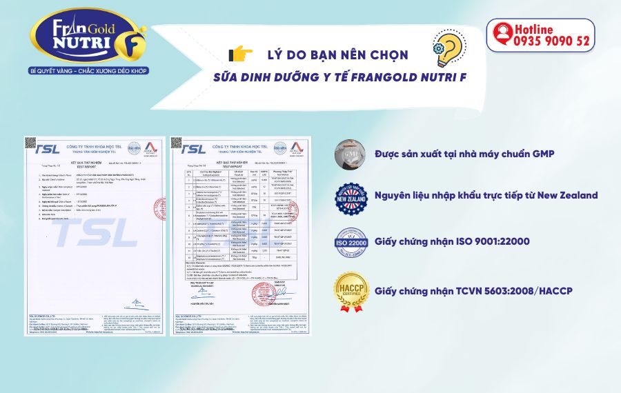 Sữa Dinh Dưỡng Y Tế FranGold Nutri F