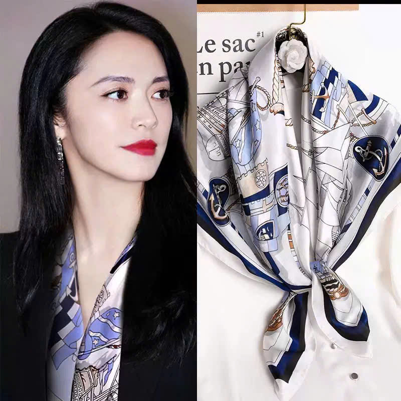 KHĂN QUÀNG CỔ KHĂN CHOÀNG LỤA VUÔNG LỚN CAO CẤP ĐA NĂNG SANG TRỌNG THANH LỊCH MÃ 17
