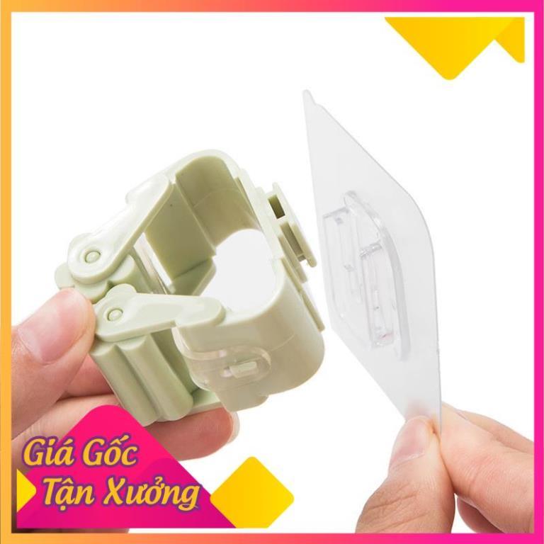 Dụng Cụ Kẹp Đồ Vật Treo Tường Nhiều Màu Kèm Miếng Dán Trong Suốt TP'S