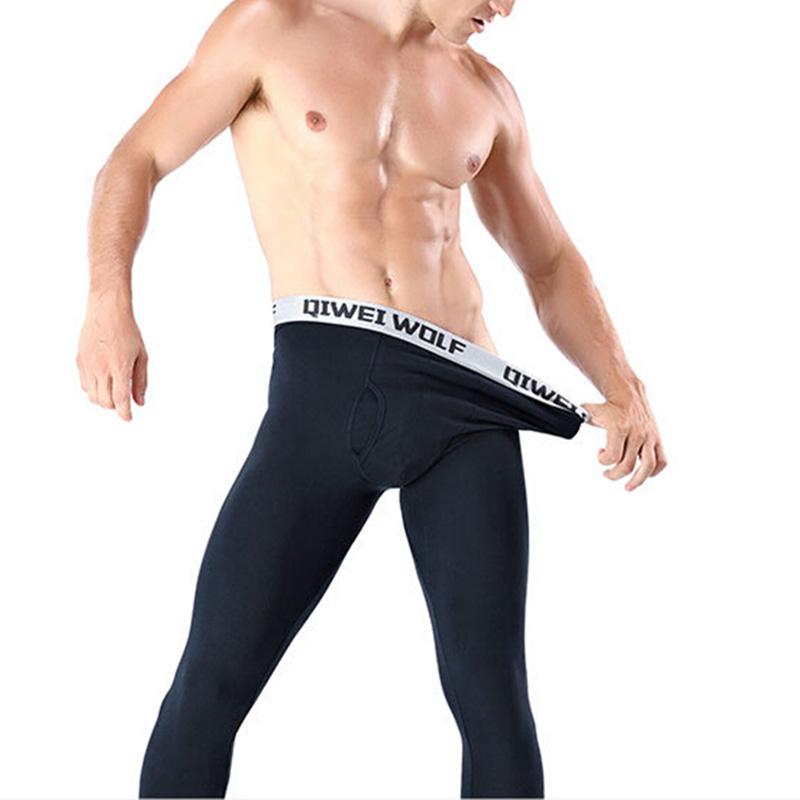 Mùa Thu Và Mùa Đông Nam Quần Lót Sinh Nhiệt Ấm Đáy Quần Dài Quần Legging Cotton Thông Thường Quần Lót Sinh Nhiệt