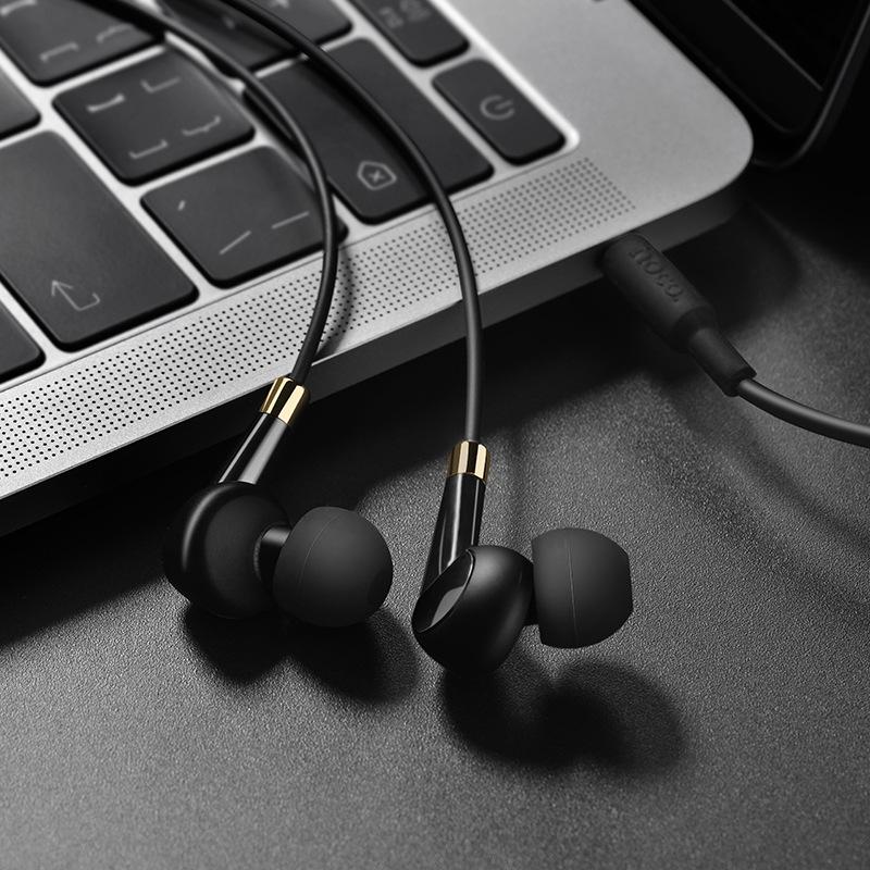Phong cách mới nhất HOCO hoco M58 phổ thông với tai nghe lúa mì tai nghe điều khiển dây trong tai tai nghe nhạc phổ thông mới chất lượng cao