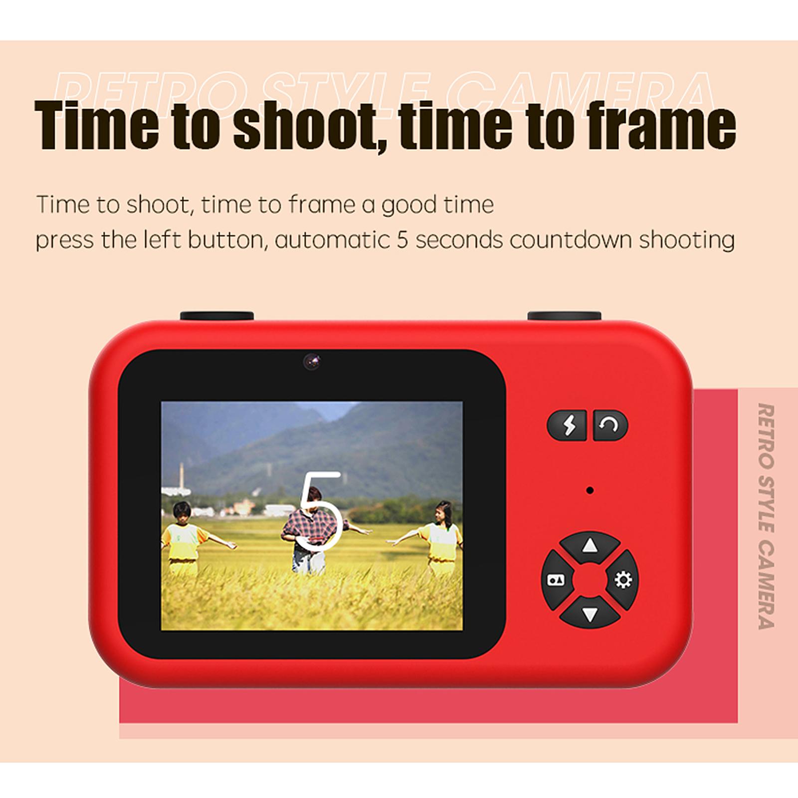 Mini Digital Children's Camera 4K HD Front Rear Dual Camera 50.0MP Kids Funny Selfie Camera Boys Girls Christmas Birthday Gifts