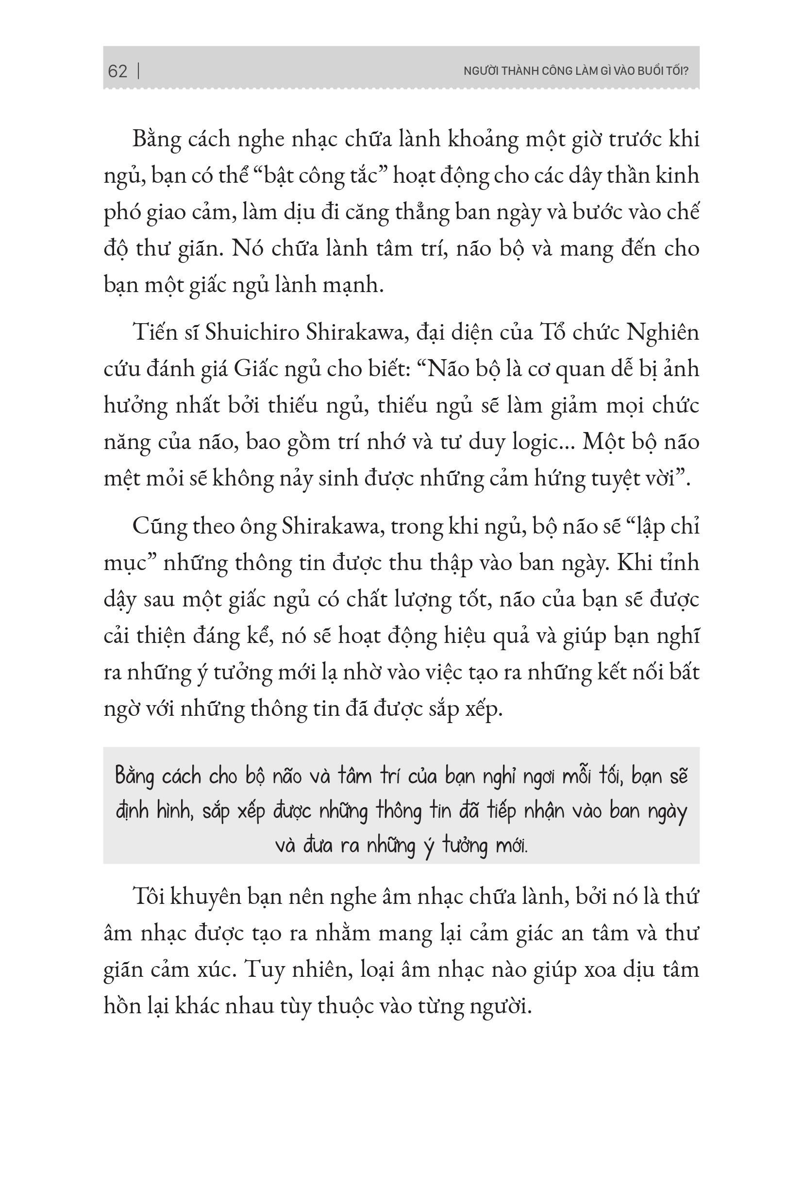 Người Thành Công Làm Gì Vào Buổi Tối?