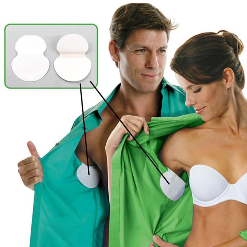Sét 10 miếng dán thấm hút mồ hôi vùng da dưới cánh tay cho nam và nữ giúp thoáng khí khử mùi an toàn và tiện lợi