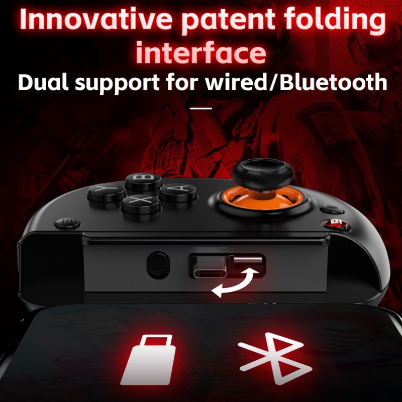 Gamepad Tay Game không dây D8 Bluetooth hoặc gắn trực tiếp điện thoại , siêu nhạy , không trễ cho điện thoại máy tính hàng nhập khẩu