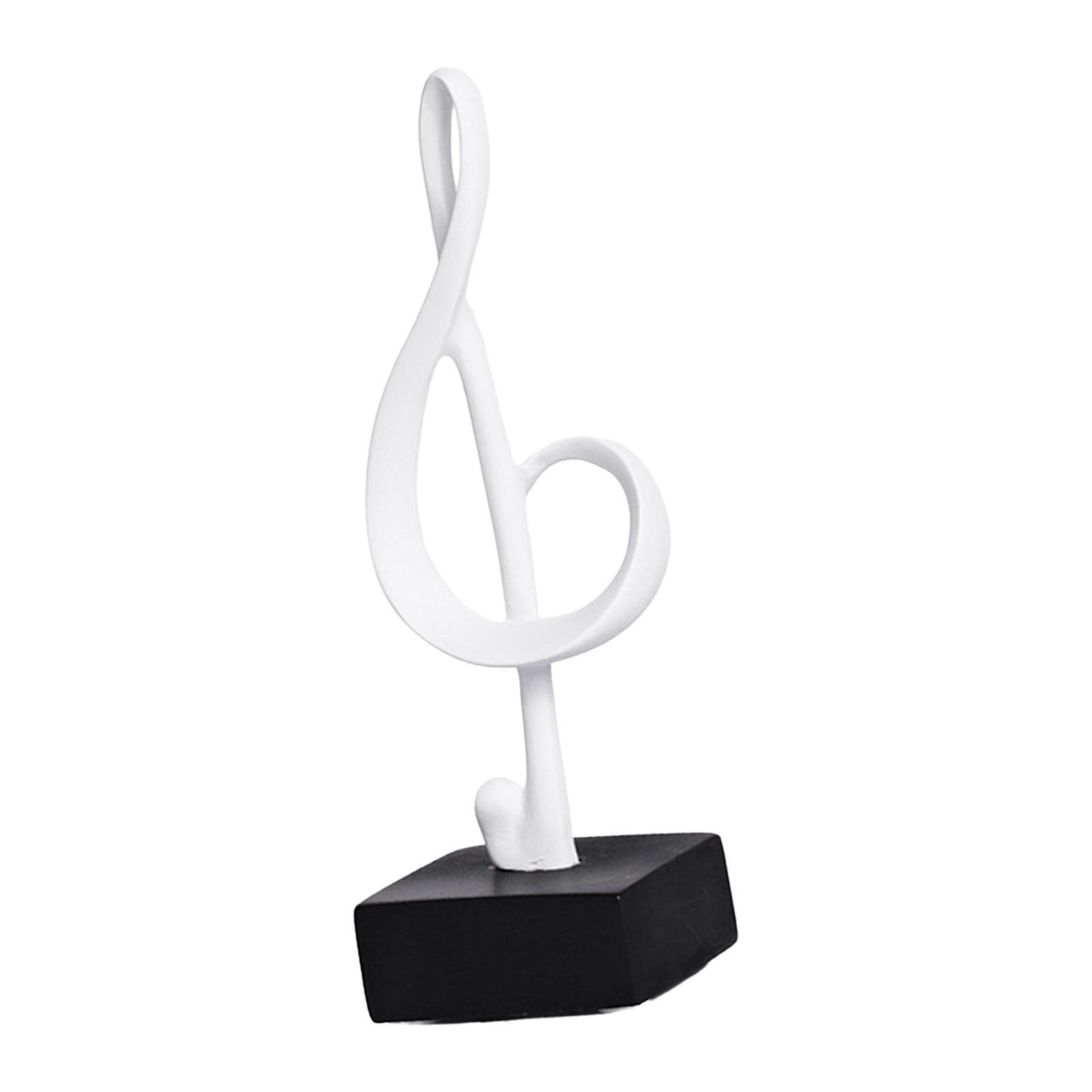 Creative Music Note Figurine Resin Statue Sculpture Artwork for Living Room office and home Decoration