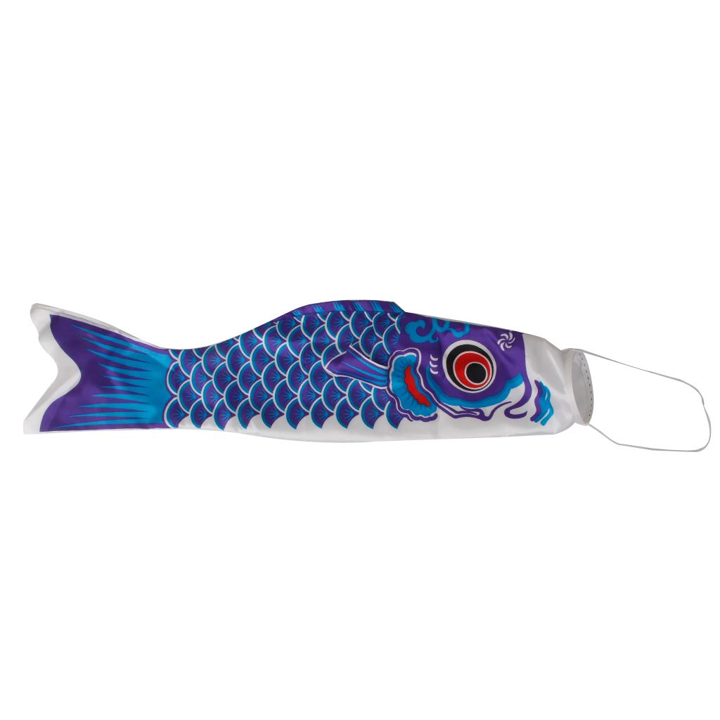 4x 55cm Japanese Carp Flag Koinobori Wind Streamer Children's Boy's Day