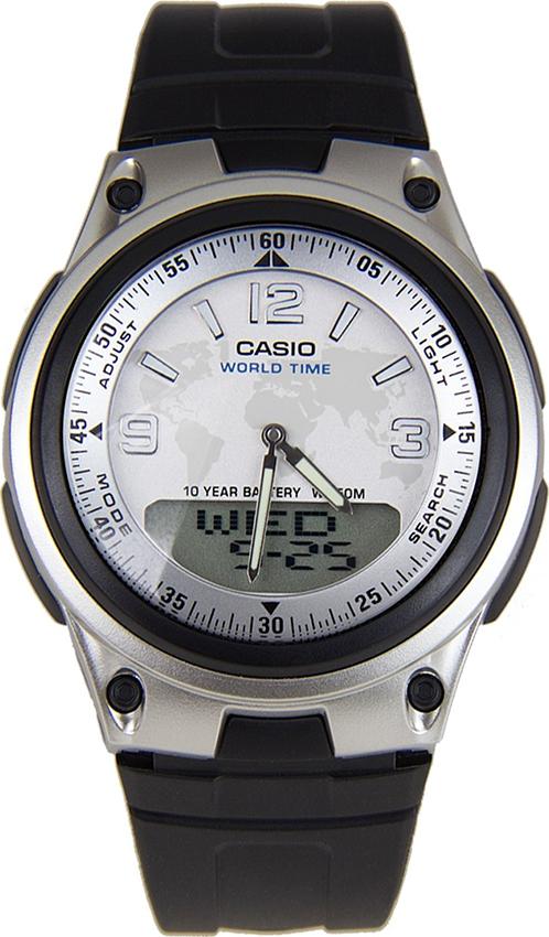 Đồng Hồ Nam Dây Thép Không Gỉ Casio AW-80-7A2VDF - Đen