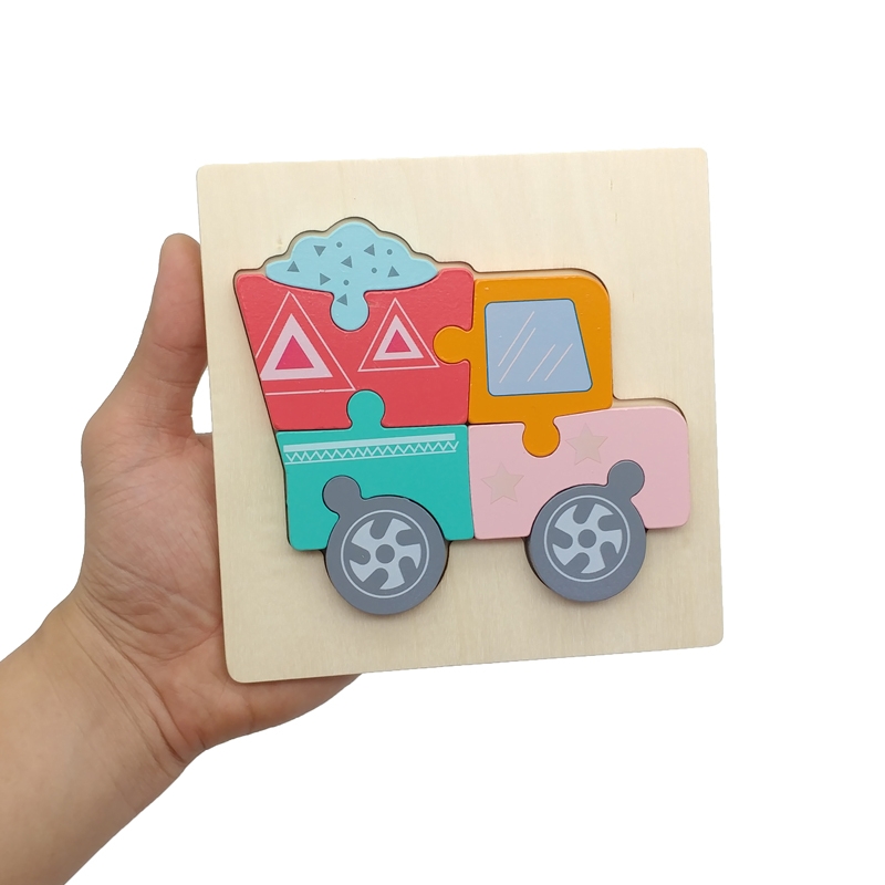 Tranh ghép gỗ nổi 3D, Ghép hình gỗ cho bé
