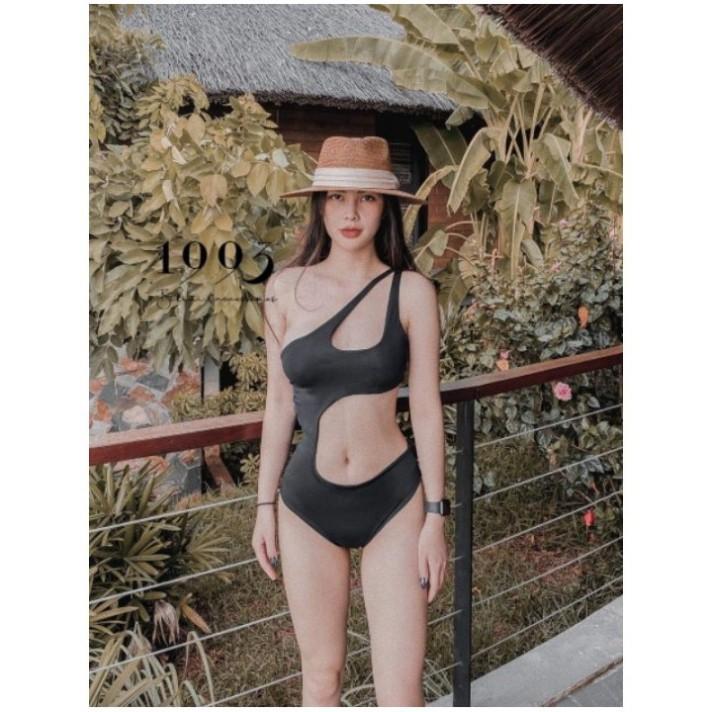 freeship Bikini đồ bơi đi biển phong cách 1 mảnh khoét bụng hở ngực sexy VATIXA BKN41