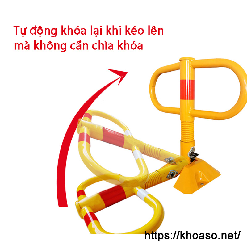 Khóa cọc giữ chỗ đậu xe ô tô