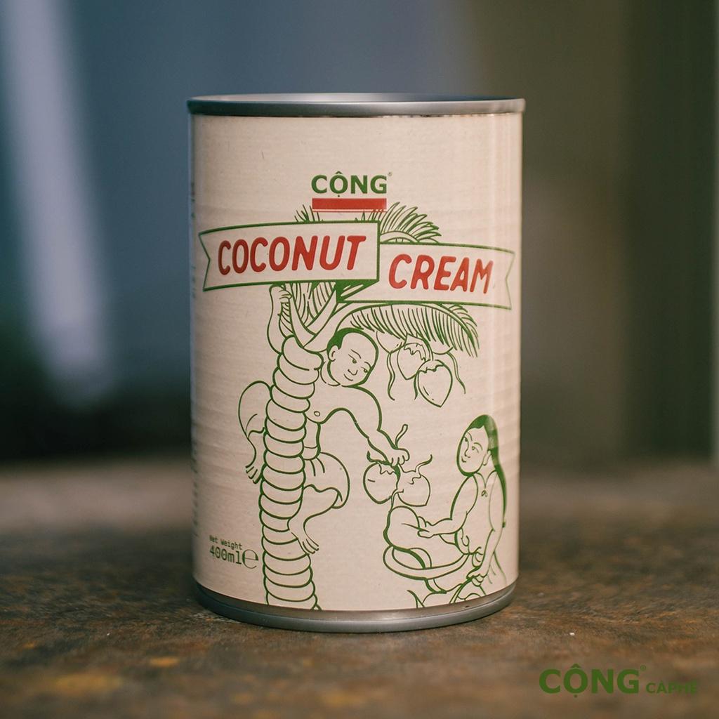 Nước cốt dừa Coconut Cream Cộng Cà Phê lon 400ml