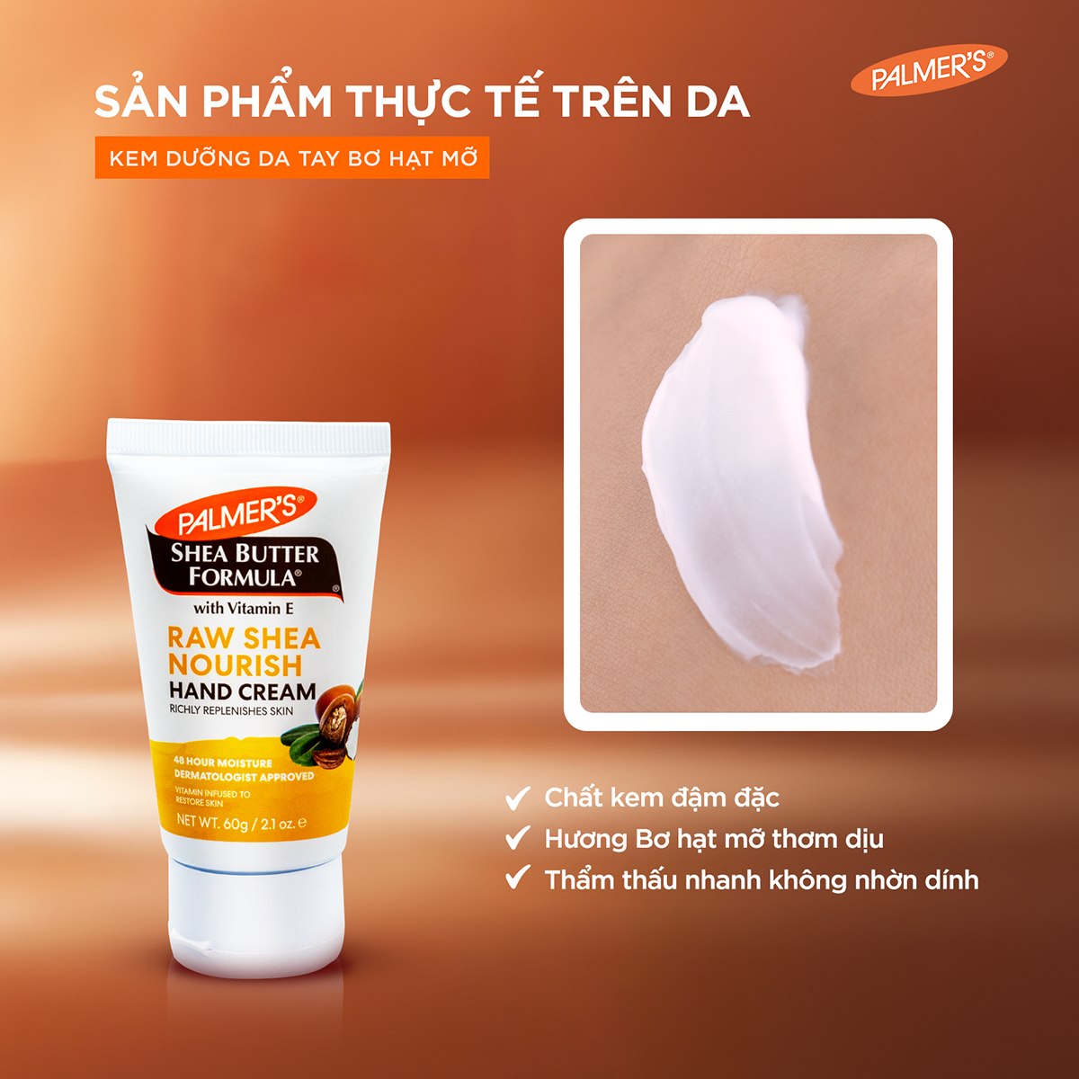 Kem dưỡng da tay Bơ hạt mỡ giúp giảm nhăn Palmer's