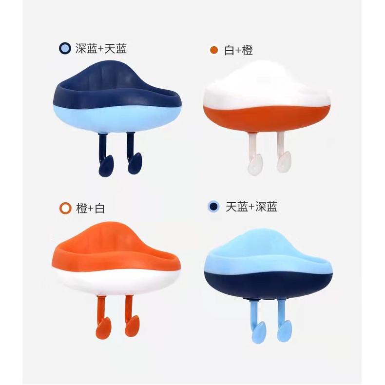 PVN40927 Kệ đựng xà bông hình đám mây dễ thương - Kệ dán tường nhà vệ sinh đa năng trang trí nhà cửa