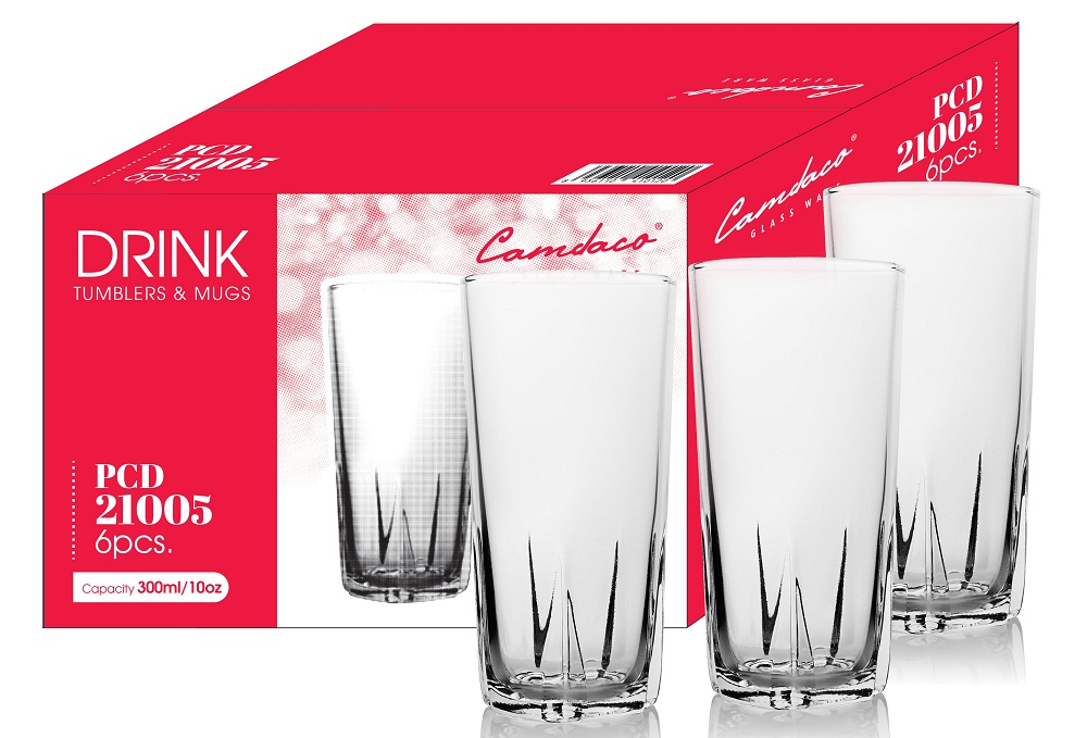 BỘ LY THỦY TINH UỐNG CÀ PHÊ 38K CAMDACO 295ML