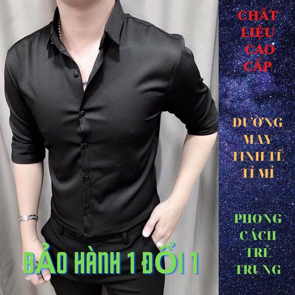 Áo Sơ Mi Nam Dài Tay Màu Trắng Chất Kate Lụa Chống Nhăn Chất Mịn Mát Hàng Xưởng Loại 1 Giá Rẻ Chất Lượng Cao