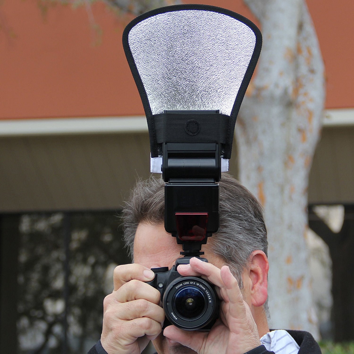 Tản sáng đèn flash GADO có 2 mặt dùng chụp ảnh ngoài trời hoặc trong phòng