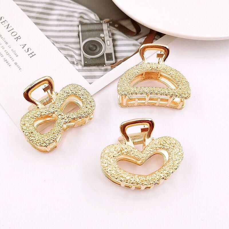 Kẹp Tóc Hàn Quốc Màu Vàng Sang Chảnh Mẩu Mới Hot Trend 2020 Cho Chọn Mẩu