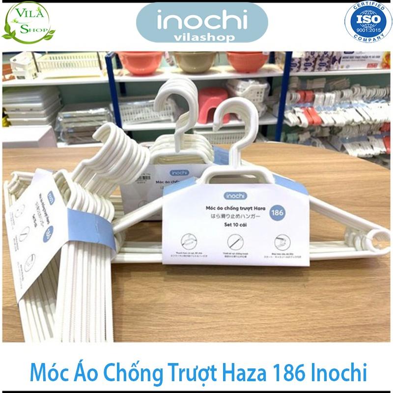 Móc Treo Quần Áo, Móc Quần Áo Chống Trượt Hara 186, Bộ Sưu Tập Móc Quần Áo Người Lớn Nhựa Cao Cấp Inochi