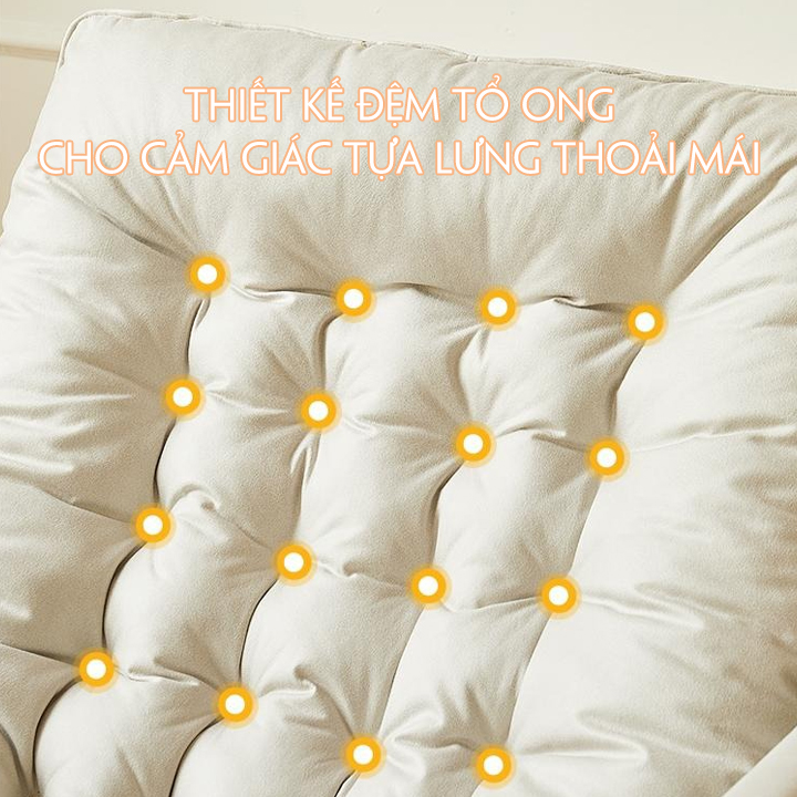 Ghế Bập Bênh Đôi Có Gác Chân, Ghế Sofa Lười Thứ Giãn, Sofa Lười Khung Thép Đệm Cao Cấp Decor Phòng Ngủ, Phòng Khách