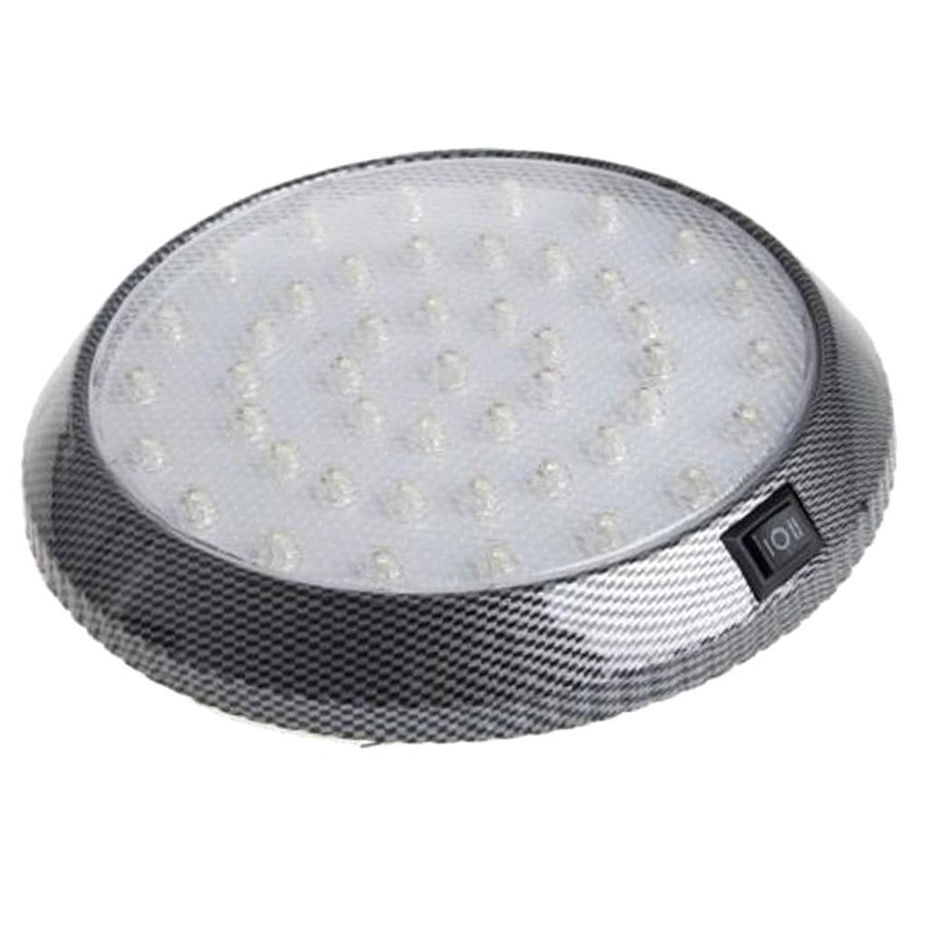 Round Car Interior LED Dome Ceiling Light Reading Lamp