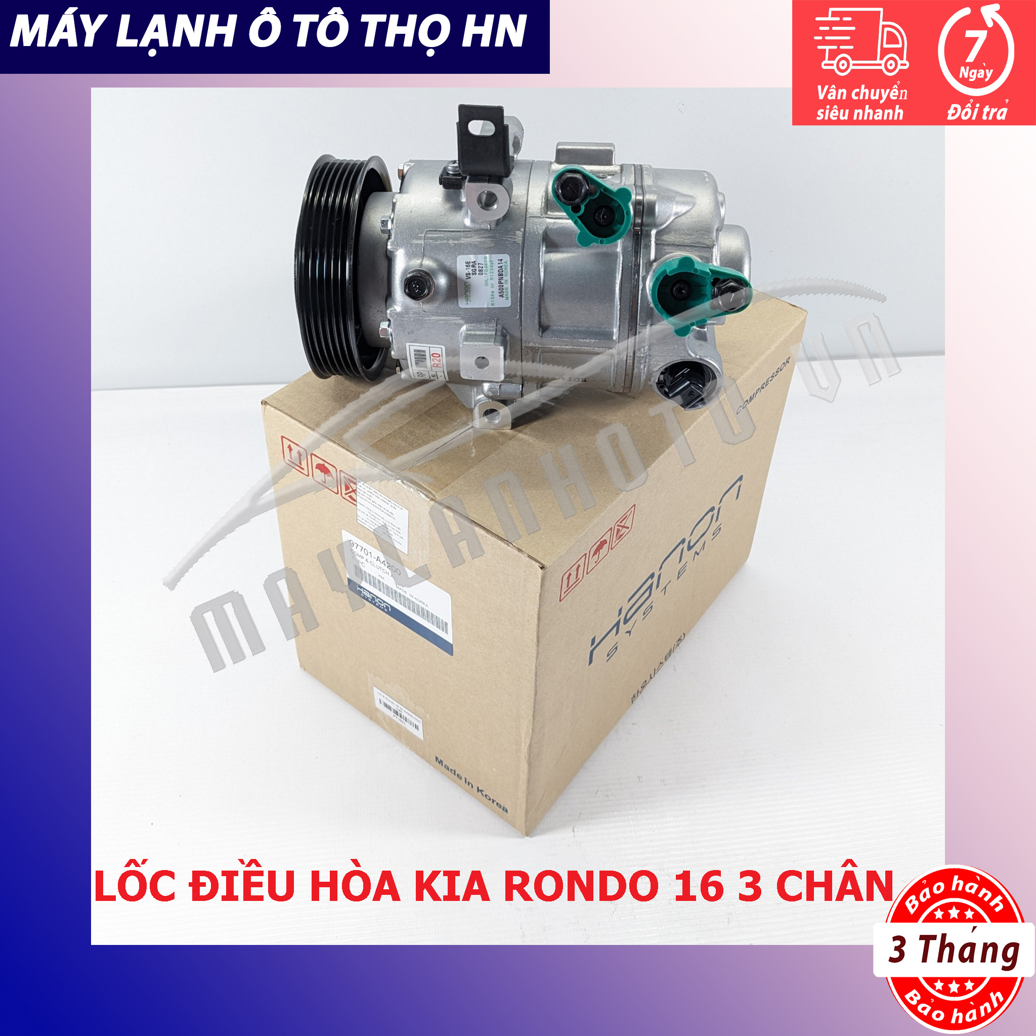 Lốc điều hòa (block,máy nén) Kia Rondo 2013 2014 2015 2016 hàng xịn Hàn Quốc 13 14 15 16 97701-A4200