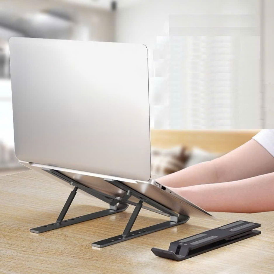 Bộ Giá Đỡ Laptop gấp gọn và quạt - Đế Kê Laptop Tản Nhiệt Có Thể Điều Chỉnh Độ Cao