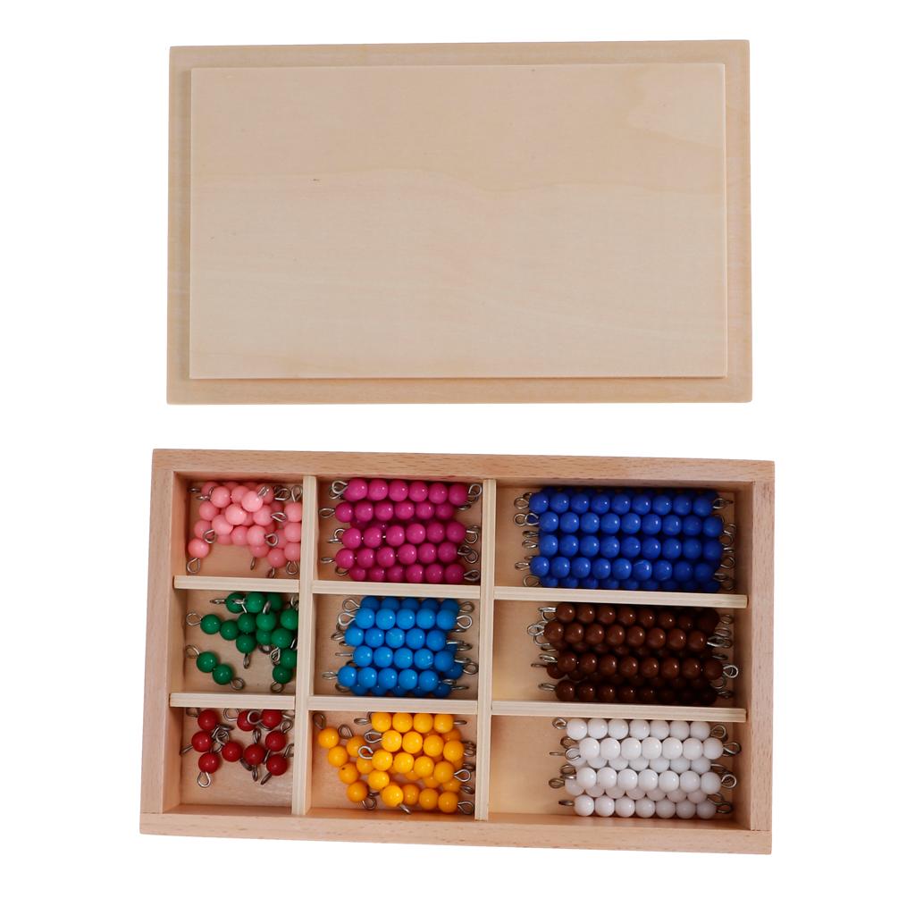 Beads Counting Insert Wood Board Counting Number Kids Educational Toy