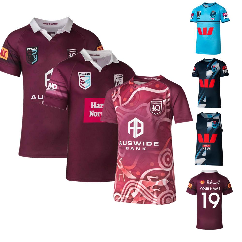 2023 2024 QUEENSLAND QLD MAROONS Áo bóng bầu dục bản địa NSW Blues Clash áo bóng bầu dục sân nhà Color: 2023 NSW vest Size: S