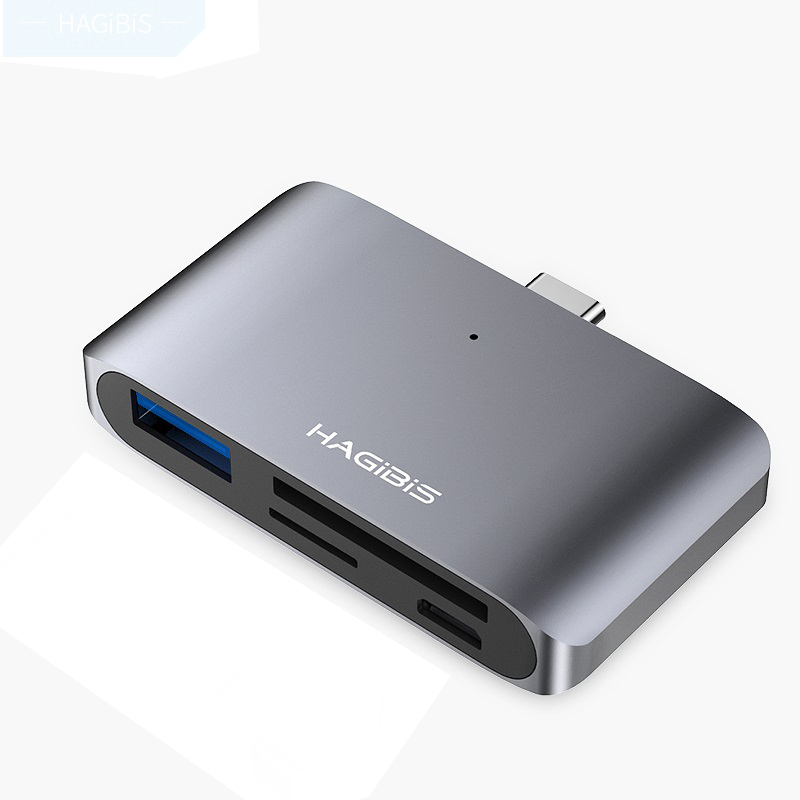 Cáp đa năng Hagibis Usb Type C To SD/TF Card/USB - Hàng chính hãng